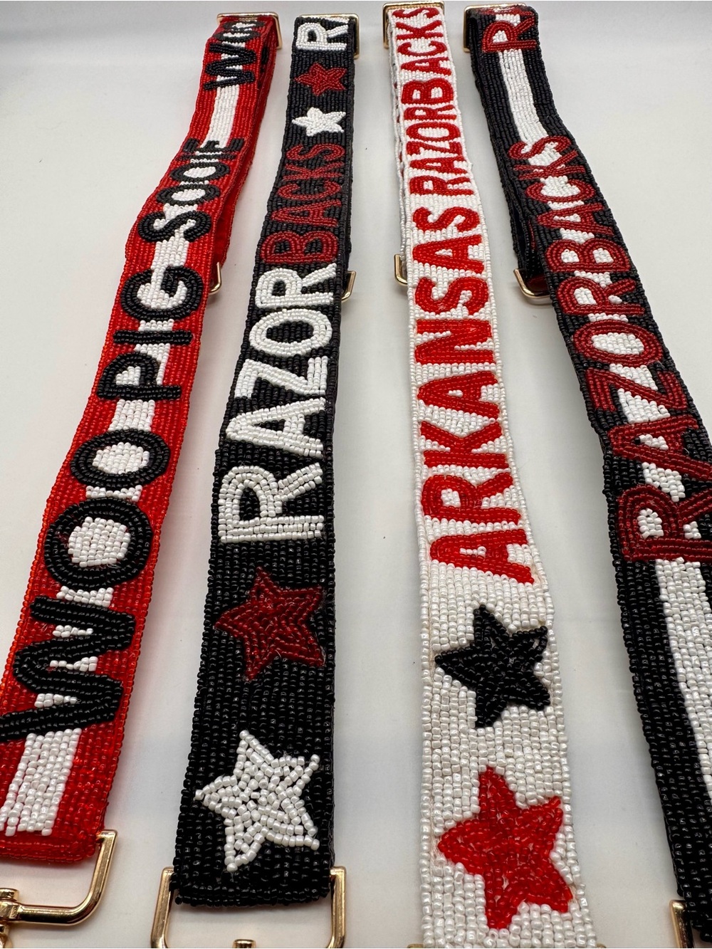 Arkansas Razorback adjustable handmade beaded strap - Picture 5 of 5
